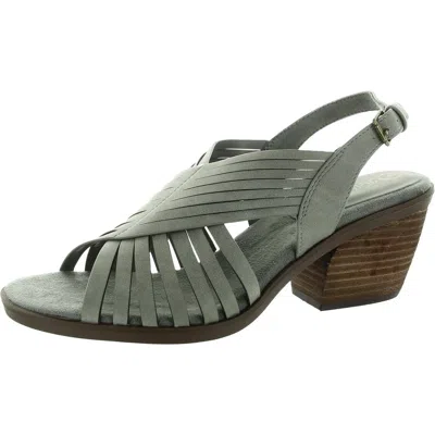 BELLA VITA GENA WOMENS STRAPPY FAUX LEATHER HEELS