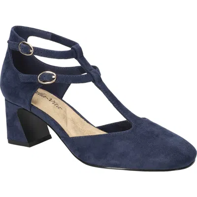 Bella Vita Harpswell Ankle Strap Pump In Blue