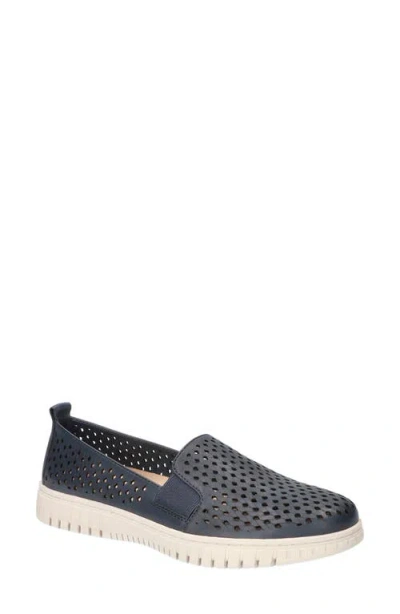 Bella Vita Helm Sneaker In Navy Leather