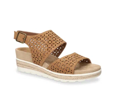 Bella Vita Inaya Espadrille Wedge Sandal In Brown