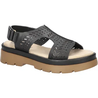 Bella Vita Indigo Slingback Platform Sandal In Black