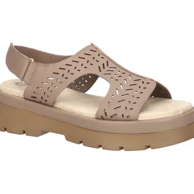 Bella Vita Indigo Slingback Platform Sandal In Neutral