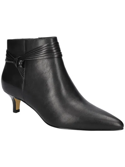 Bella Vita Jani Womens Leather Ankle Booties In Black