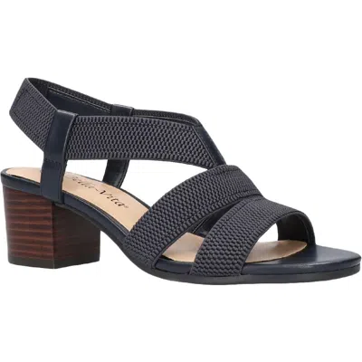 Bella Vita Jodi Womens Woven Slingback Heel Sandals In Blue