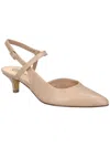 Bella Vita Kayce Womens Leather Kitten Heel Slingback Heels In Multi