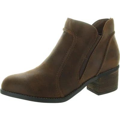 Bella Vita Kenzie Womens Comfort Insole Faux Suede Ankle Boots In Multi