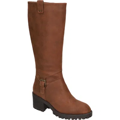 Bella Vita Lorielle Womens Leather Block Heel Mid-calf Boots In Tan