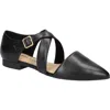 Bella Vita Maddie Pointed Toe Flat In Black