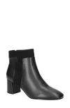 Bella Vita Medley Womens Block Heel Faux Suede Ankle Boots In Black
