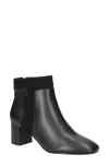 Bella Vita Medley Womens Block Heel Faux Suede Ankle Boots In Black