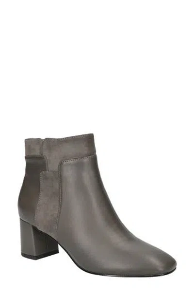 Bella Vita Medley Block Heel Bootie In Grey
