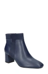Bella Vita 514490 Womens Two Tone Manmade Ankle Boots In Navy