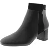 Bella Vita Medley Womens Block Heel Faux Suede Ankle Boots In Black