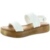 Bella Vita Ode-italy Womens Quilted Leather Slingback Sandals In White Italian Leather