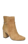 Bella Vita Women's Quincy Square Toe Ankle Boots In Cognac Kidsuede Leather