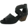 Bella Vita Quinnell Womens Zipper Manmade Block Heel In Black