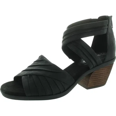 Bella Vita Quinnell Womens Zipper Manmade Block Heel In Black