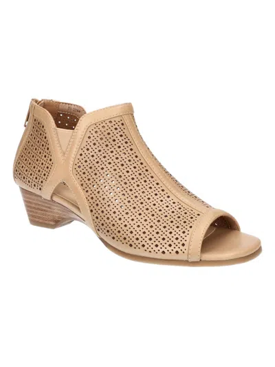Bella Vita Remy Womens Open Toe Zip Back Wedge Heels In Multi