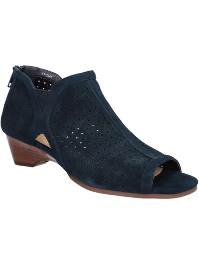 Bella Vita Remy Womens Open Toe Zip Back Wedge Heels In Multi