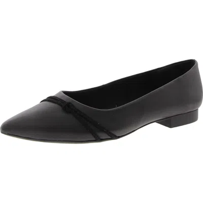 Bella Vita Rhea Womens Solid Manmade Flat Shoes In Black