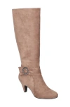 Bella Vita Rima Knee High Boot In Taupe Suede