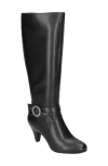 Bella Vita Womens Zipper Mid-calf Boots In Black