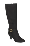 Bella Vita Rima Plus Knee High Boot In Black Suede
