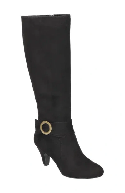 Bella Vita Rima Plus Knee High Boot In Black Suede
