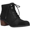 Bella Vita Sarina Womens Padded Insole Ankle Combat & Lace-up Boots In Black