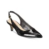 Bella Vita Scarlett Ii Pump Womens 11 Black Patent Slingback Kitten Heel Gbnc675