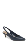 Bella Vita Scarlette Kitten Heel Slingback Pump In Blue