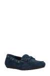 Bella Vita Scout Comfort Loafers Women's Shoes In Navy Suede