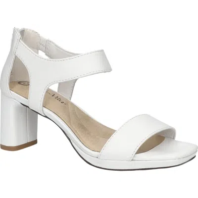 Bella Vita Sonic Ankle Strap Sandal In White