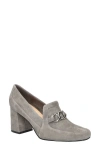 Bella Vita Women's Tam Square Toe Pumps In Grey Kidsuede Leather