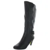 Bella Vita Troy Ii Plus Womens Wide Calf Faux Leather Knee-high Boots In Black