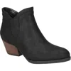 Bella Vita Trust Womens Block Heel Faux Leather Ankle Boots In Black