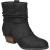 Bella Vita 514181 Womens Slouchy Manmade Ankle Boots In Black