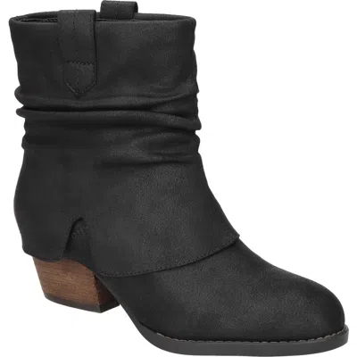 Bella Vita Women's Twyla Slouch Block Heel Ankle Boots In Black