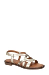 Bella Vita Tya Strappy Sandal In Champagne Italian Leather