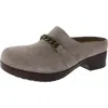Bella Vita Ventura Womens Suede Slip-on Clogs In Gray