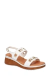 Bella Vita Vic Italy Platform Sandal In White Italian Leather