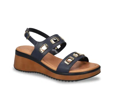 Bella Vita Vic Wedge Sandal In Multi