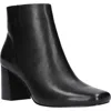 Bella Vita Wilma Womens Leather Square Toe Ankle Boots In Black