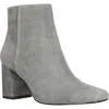 Bella Vita Wilma Womens Block Heel Ankle Boots In Grey Suede Leather
