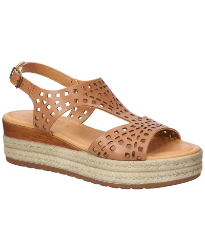 Bella Vita Women's Ann-italy Wedge Sandals In Brown Leather
