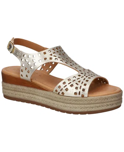 Bella Vita Women's Ann-italy Wedge Sandals In Champagne Leather