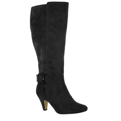 Bella Vita Troy Ii Plus Womens Faux Suede Wide Calf Knee-high Boots In Multi