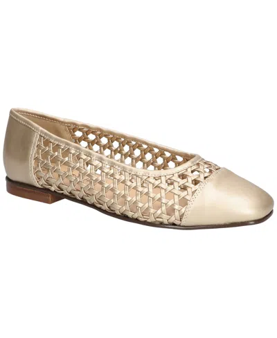 Bella Vita Women's Beloved Square Toe Flats In Champagne Leather