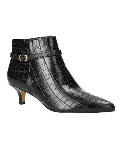 Bella Vita Women's Bronte Ankle Pointed Toe Booties In Black