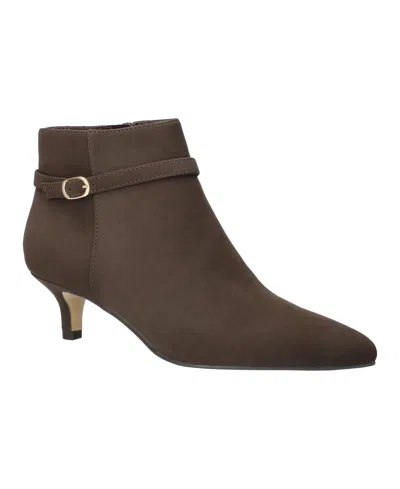 Bella Vita Women's Bronte Ankle Pointed Toe Booties In Brown